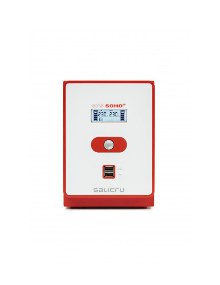 SALICRU SPS 1200 SOHO+ IEC – SISTEMA DE ALIMENTACIÓN ININTERRUMPIDA (SAI/UPS) DE 1200 VA LINE-INTERACTIVE Y CON DOBLE CARGADOR U