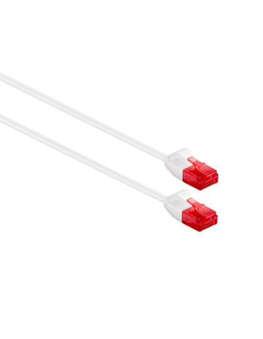 EWENT CABLE RED SLIM CAT.6 U/UTP AWG30/7, CU,...