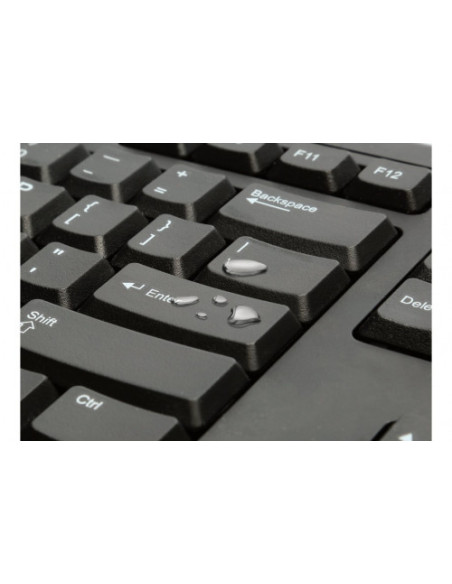 TECLADO CON CABLE 150 CM. VALUKEYBOARD COLOR NEGRO KENSINGTON 1500109ES