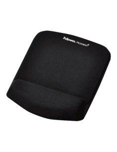 ALFOMBRILLA CON REPOSAMUÑECAS RATON PLUSHTOUCH NEGRO FELLOWES 9252003