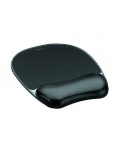 ALFOMBRILLA CON REPOSAMUÑECAS RATON GEL NEGRO FELLOWES 9112101 2
