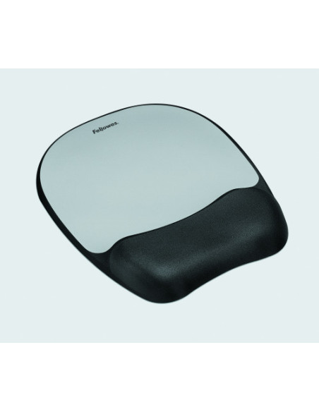 ALFOMBRILLA CON REPOSAMUÑECAS RATON MEMORY FOAM PLATA FELLOWES 9175801 ALFOMBRILLA CON REPOSAMUÑECAS RATON MEMORY FOAM PLATA FELLOWES 9175801