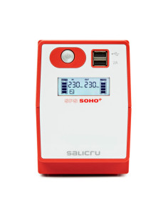 SAI SALICRU SPS SOHO+ 650VA TECH LINE REGULACION AUTO AVR INTERACTIVE CONEXION USB (SPS.650.SOHO+) 2