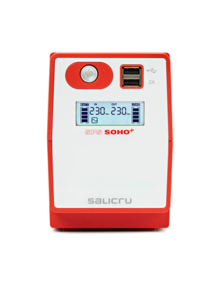 SAI SALICRU SPS SOHO+ 650VA TECH LINE REGULACION AUTO AVR INTERACTIVE CONEXION USB (SPS.650.SOHO+)