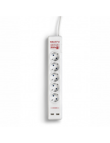 REGLETA SALICRU 5 TOMAS + 2 USB (SPS SAFE 5+) REGLETA SALICRU 5 TOMAS + 2 USB (SPS SAFE 5+)