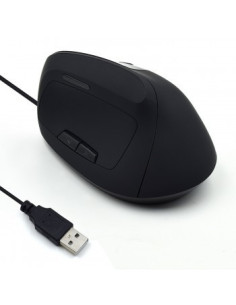 EWENT RATON VERTICAL ERGONOMICO OPTICO. 800-1200-1600DPI. USB2.0. NEGRO (EW3157) 2