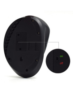 EWENT RATON VERTICAL ERGONÓMICO INALAMBRICO. OPTICO. 1600DPI. NEGRO 2