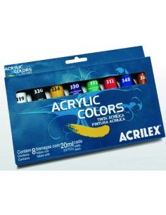Acrilcos acrilex pack de 8
