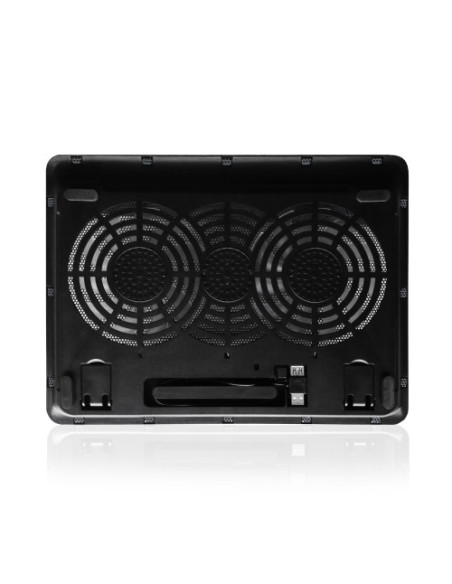 EWENT BASE REFRIGERACION NOTEBOOK HASTA 17" 2 VENTILADORES 2 PUERTOS USB (EW1256)