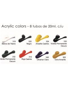 Acrilcos acrilex pack de 8 2