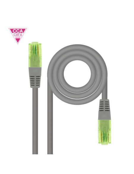 NANOCABLE CABLE RED LATIGUILLO CAT.6 UTP AWG26 CCA