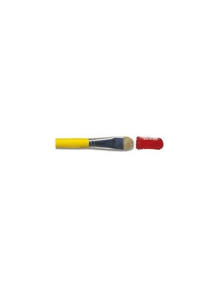 PINCEL CERDAS BLANCA 16 CURTO LIJADO ACRILEX 66061