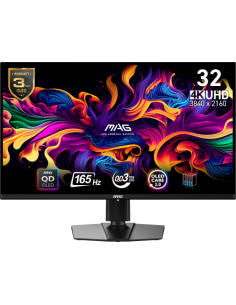 MSI MONITOR MAG 321UP QD-OLED. 31.5" QD-OLED PLANO. 3840X2160. 165HZ. NEGRO