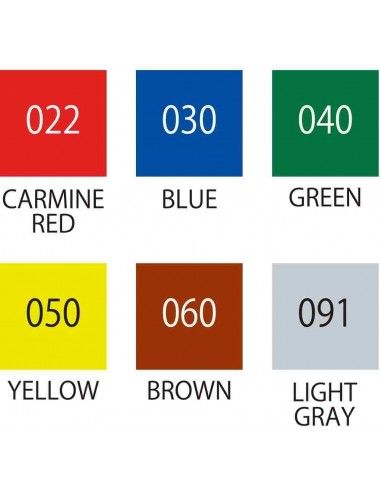 SET 6 ROTULADORES ZIG FUDEBIYORI ACUAREL PUNTA...