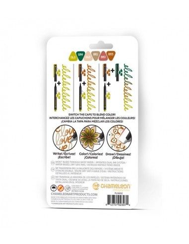 FINELINER 6 PEN NATURE COLORS SET CHAMELEON