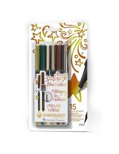 FINELINER 6 PEN NATURE COLORS SET CHAMELEON