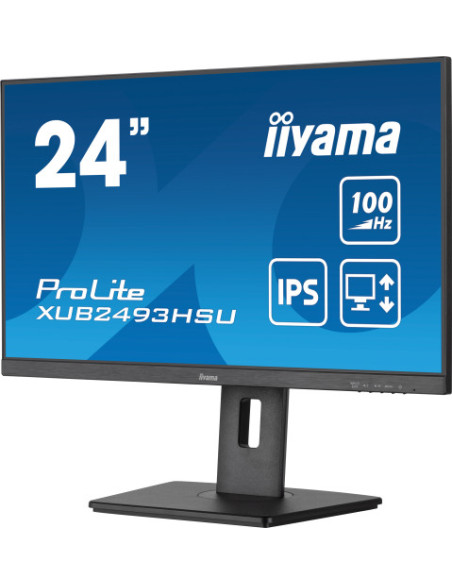 MONITOR IIYAMA 24” PANEL IPS CON USB , HUB  100HZ  Y AJUSTABLE EN ALTURA