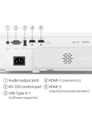 PROYECTOR BENQ TK710STI (9H.JSK77.17E) DLP 4K,...