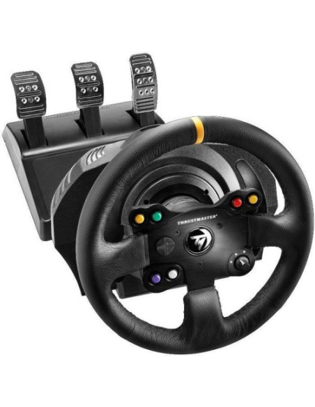 THRUSTMASTER VOLANTE + PEDALES TX RACING WHEEL LEATHER EDITION PARA XBOX ONE/ PC (4460133)
