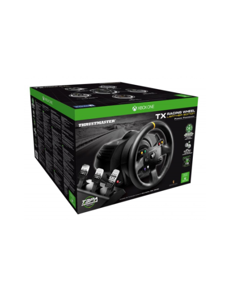 THRUSTMASTER VOLANTE + PEDALES TX RACING WHEEL LEATHER EDITION PARA XBOX ONE/ PC (4460133)