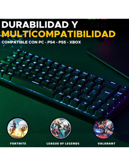 GAMING KEYBOARD MECHANICAL RED SWICH WIRED KEYZ-TITAN-B/SP