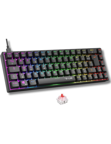 GAMING KEYBOARD MECHANICAL RED SWICH WIRED...