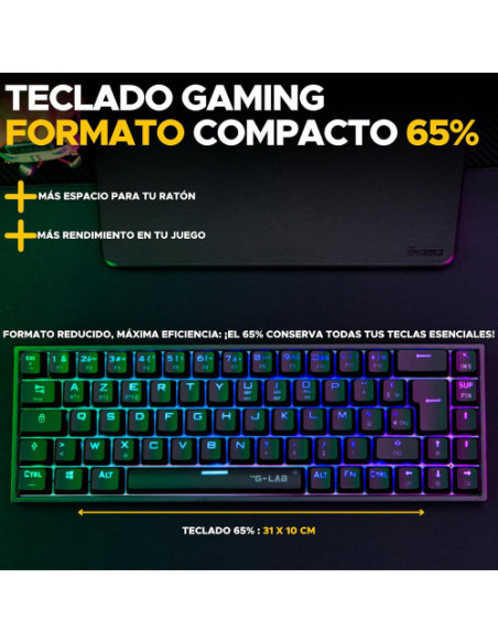 GAMING KEYBOARD MECHANICAL RED SWICH WIRED KEYZ-TITAN-B/SP