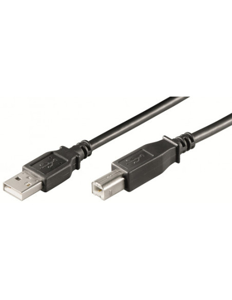 EWENT CABLE DE IMPRESORA USB 2.0 TIPO A MACHO A TIPO B MACHO. 3M (EW-UAB-030)