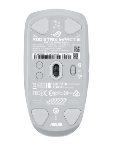 RATON ASUS ROG STRIX IMPACT III WIRELESS (BLANCO)
