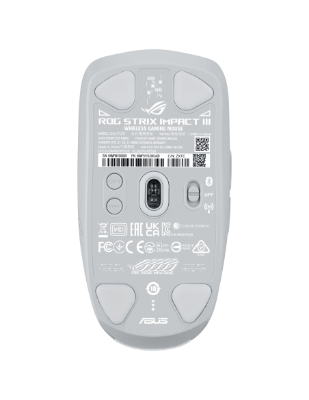 RATON ASUS ROG STRIX IMPACT III WIRELESS (BLANCO)