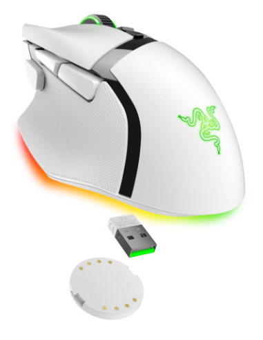 RATON RAZER BASILISK V3 PRO 35K BLANCO...