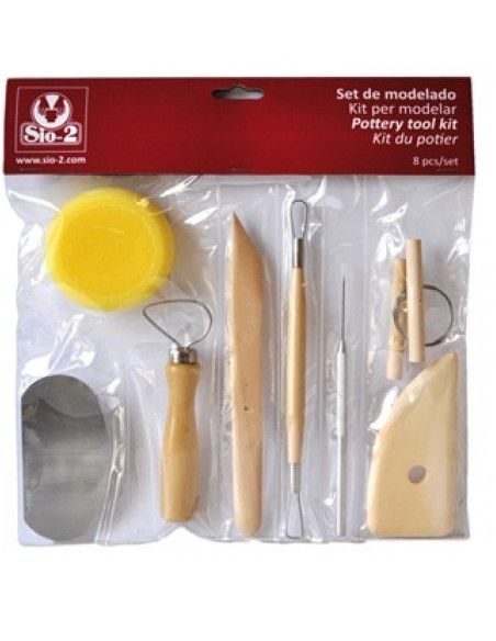 INSTRUMENTOS DE MODELAR ARCILLA SIO 8 PIEZAS