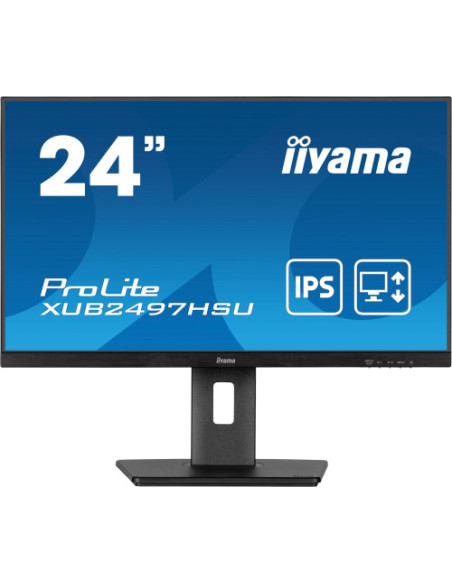 IIYAMA PANTALLA 24" IPS CON SOPORTE REGULABLE EN ALTURA Y FRECUENCIA DE ACTUALIZACIÓN DE 100HZ IIYAMA PANTALLA 24" IPS CON SOPORTE REGULABLE EN ALTURA Y FRECUENCIA DE ACTUALIZACIÓN DE 100HZ