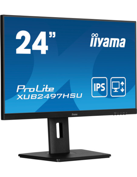 IIYAMA PANTALLA 24" IPS CON SOPORTE REGULABLE EN ALTURA Y FRECUENCIA DE ACTUALIZACIÓN DE 100HZ