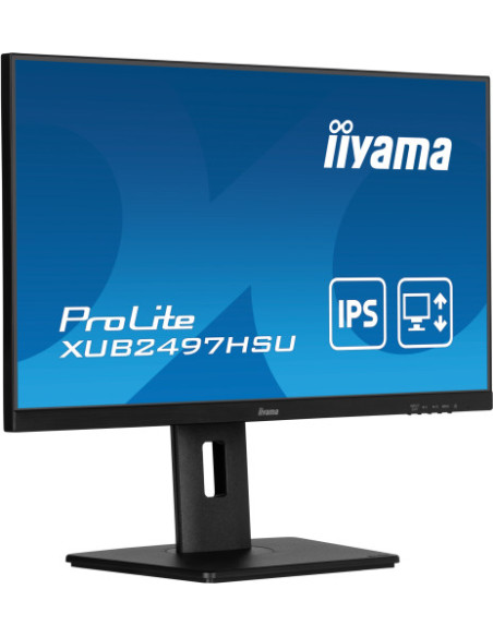 IIYAMA PANTALLA 24" IPS CON SOPORTE REGULABLE EN ALTURA Y FRECUENCIA DE ACTUALIZACIÓN DE 100HZ