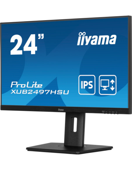 IIYAMA PANTALLA 24" IPS CON SOPORTE REGULABLE EN ALTURA Y FRECUENCIA DE ACTUALIZACIÓN DE 100HZ