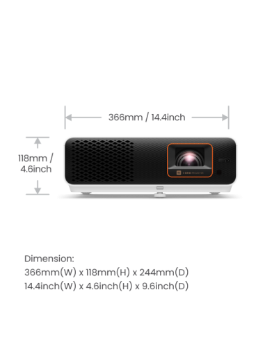 PROYECTOR BENQ X500i (9H.JSC77.17E) DLP, 3000L,...