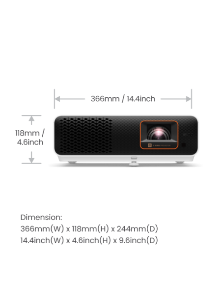 PROYECTOR BENQ X500i (9H.JSC77.17E) DLP, 3000L, 500000:1, 4K ANDROID TV