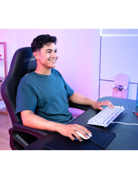 TRUST GXT833W THADO TKL KEYBOARD WHT ES