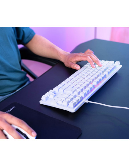 TRUST GXT833W THADO TKL KEYBOARD WHT ES