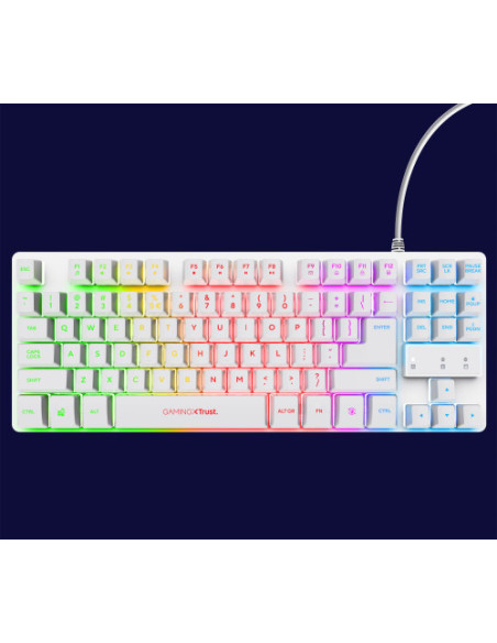 TRUST GXT833W THADO TKL KEYBOARD WHT ES