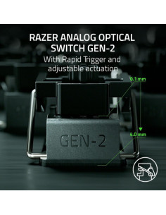 TECLADO RAZER HUNTSMAN V3 PRO (USA) TENKEYLESS BLANCO (RZ03-04981700-R3M1) 2