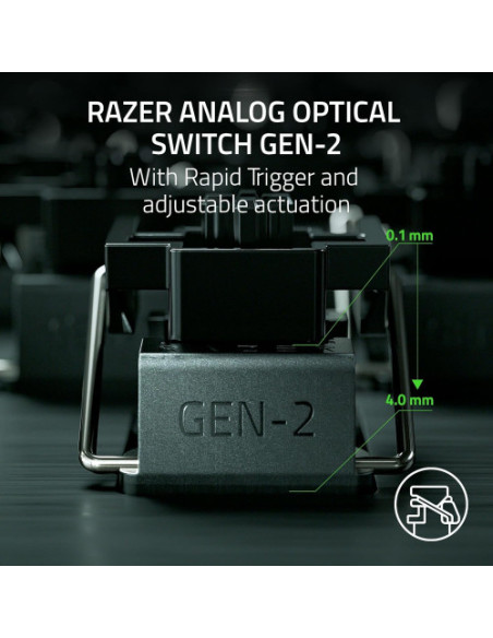 TECLADO RAZER HUNTSMAN V3 PRO (USA) TENKEYLESS BLANCO (RZ03-04981700-R3M1)