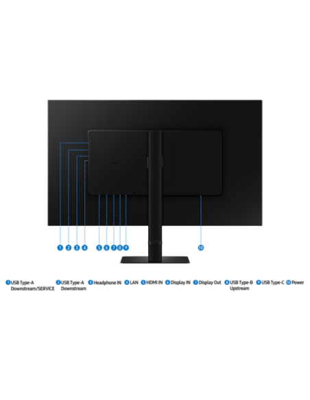 MONITOR SAMSUNG LS32D600UAUXEN // 32" - QHD (2,560 x 1,440) - 16.9 - BRILLO 350 - 5MS - 100 HZ - FLAT - USBC 90W