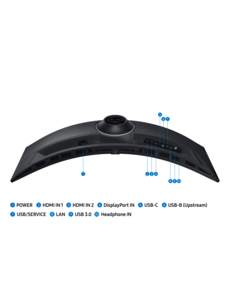 SAMSUNG MONITOR IT LS49C950UAUXEN /// 49" - 32:9 - CURVO 1800R - 120 HZ - 5120 X 1440 - ALTAVOCES SI 7W X 2 - USB C