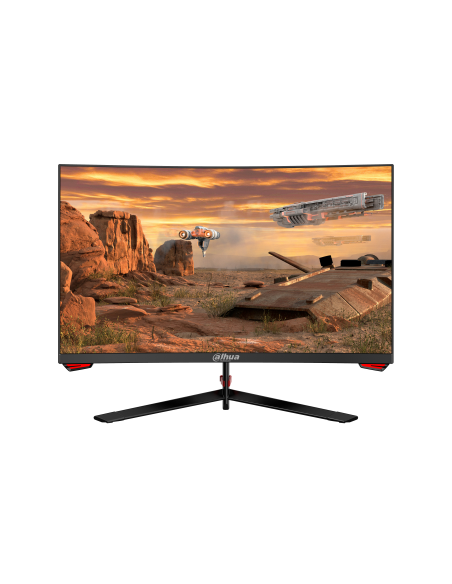 (DHI-LM24-E230C-A5-V2) DAHUA MONITOR GAMING CURVO 24" FHD ELED / 1920*1080 / 300CD/M2 / 165HZ / H178/V178 / WIDE COLOR GAMUT / H