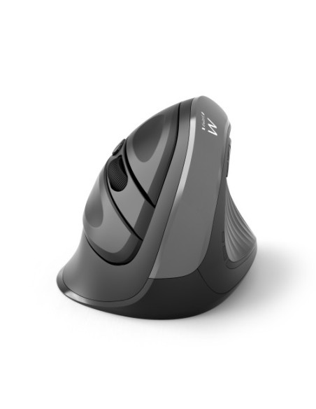 EWENT RATÓN ERGONÓMICO INALÁMBRICO / USB-C / NANO RECEIVER / 2400DPI / BATERÍA RECARGABLE