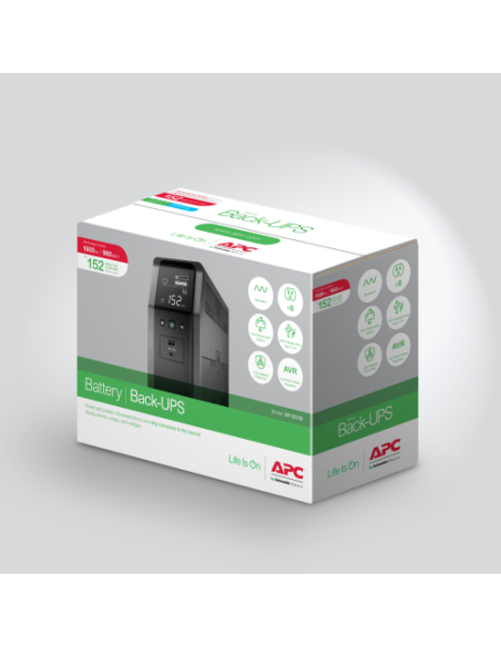 APC Back UPS Pro BR 1600VA, Sinewave,8 Outlets, AVR, LCD interface
