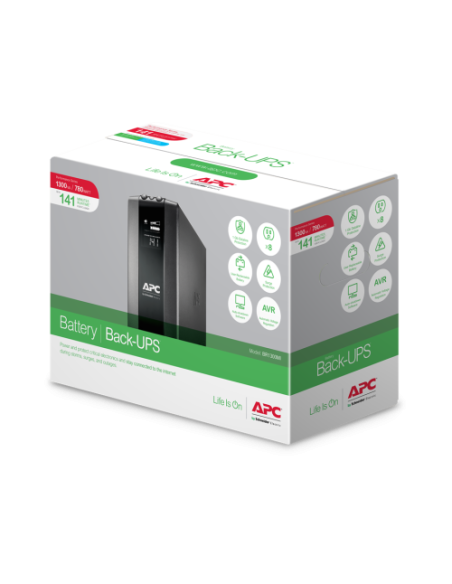 APC Back UPS Pro BR 1300VA, 8 Outlets, AVR, LCD Interface