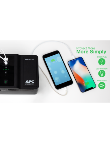 APC Back-UPS 850VA, 230V, USB Type-C and A...